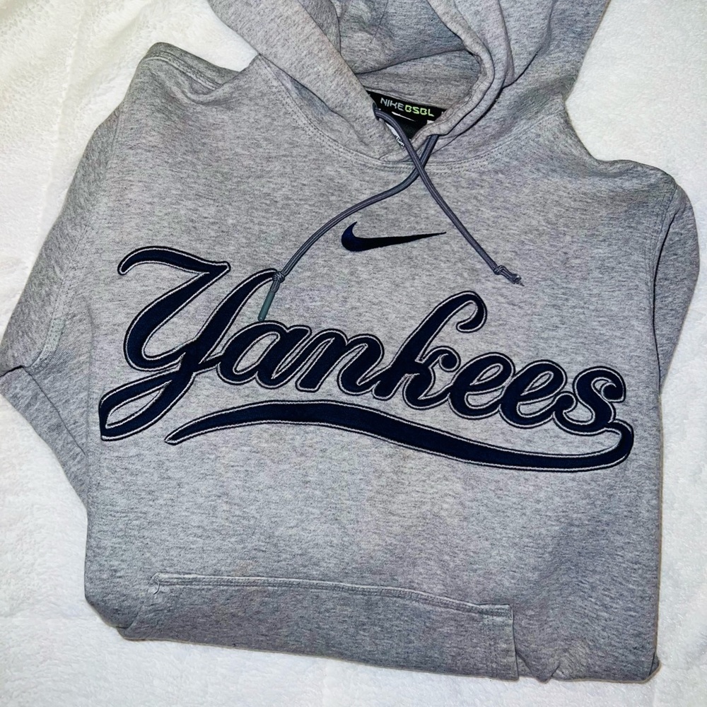 Grey Hooded Yankees Sweatshirt, Nike